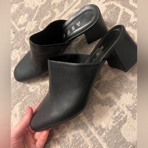 Aska Black Women's Mules NEW